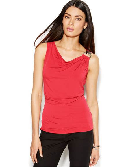 michael kors tops women|michael kors sleeveless tops.